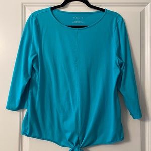 TALBOTS Bottom Tie Tee